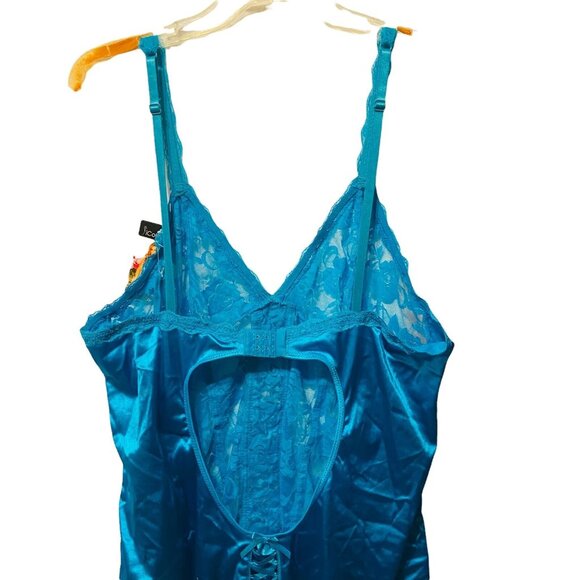 #4615 COLLECTION LINGERIE SIZE 3X-4X TURQUOISE NWT - Picture 10 of 10